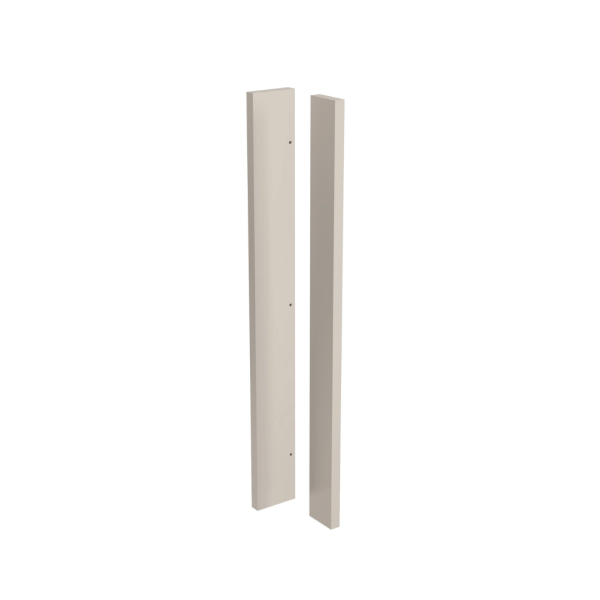 Slab Supergloss Light Grey Corner Post 720mm x 80mm x 80mm