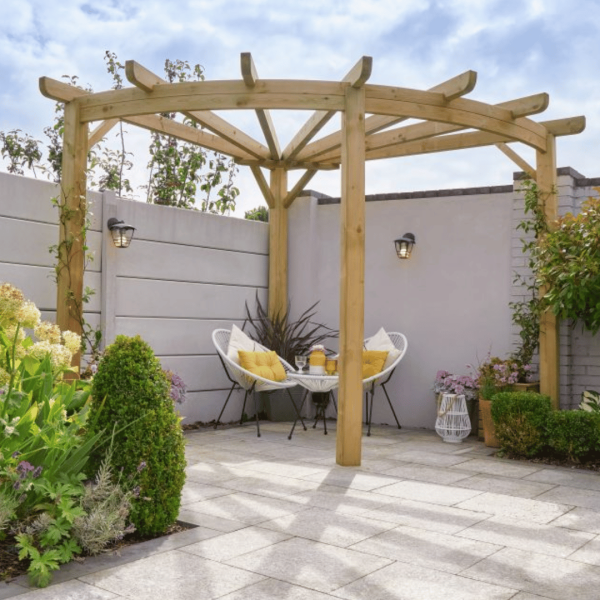 Premium Radial Pergola 2400mm x 2750mm x 2750mm