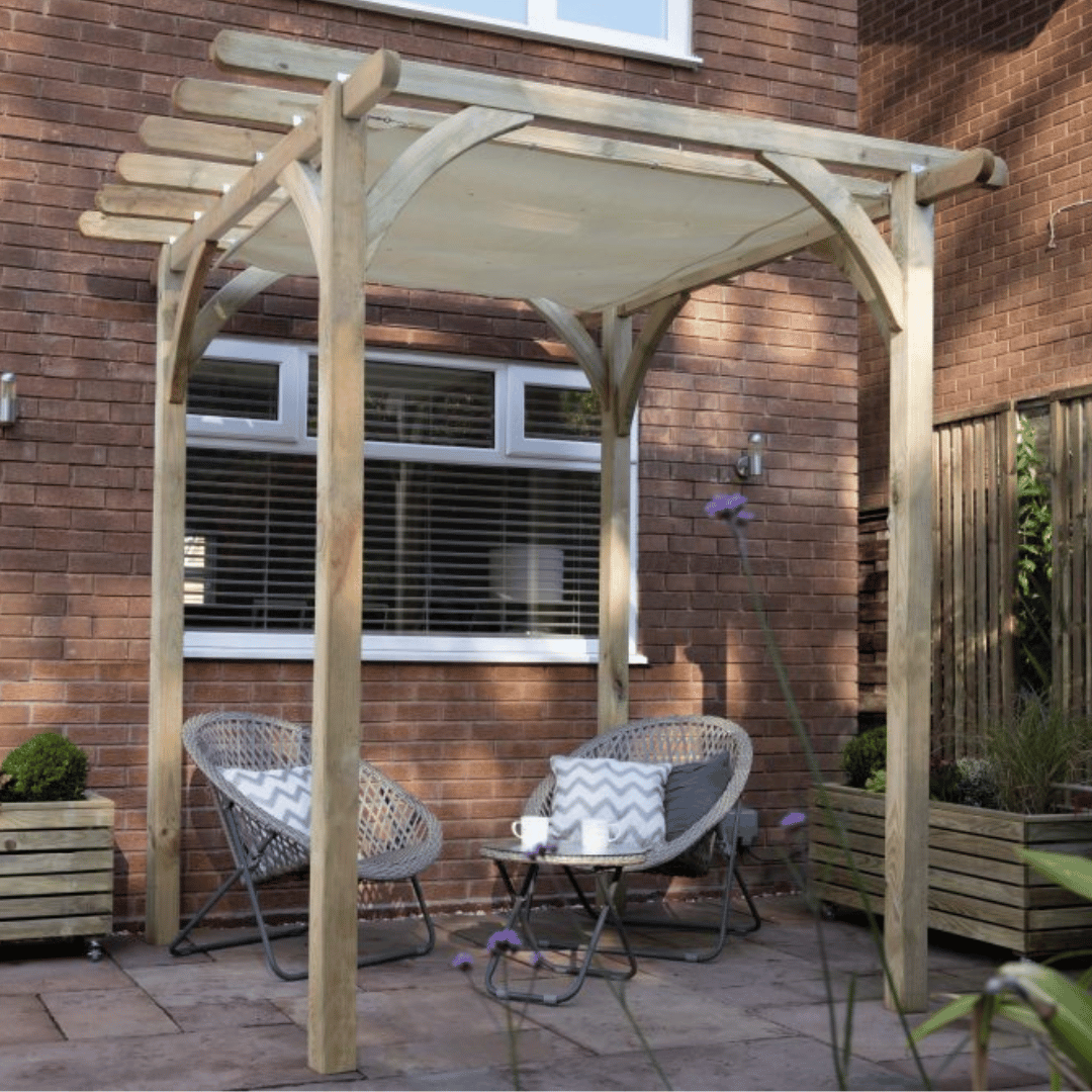 Ultima Pergola With Canopy 2500mm x 2400mm x 2400mm