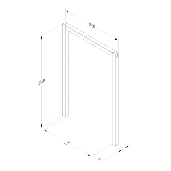 Sleeper Arch Set Of 3 2400mm x 1600mm x 95mm