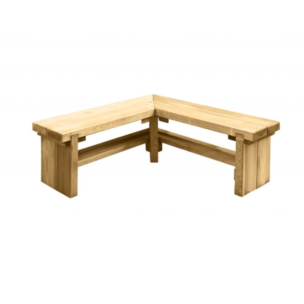 Double Corner Sleeper Bench 440mm x 1200mm x 1200mm