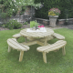 Circular Picnic Table 720mm x 2060mm x 2060mm