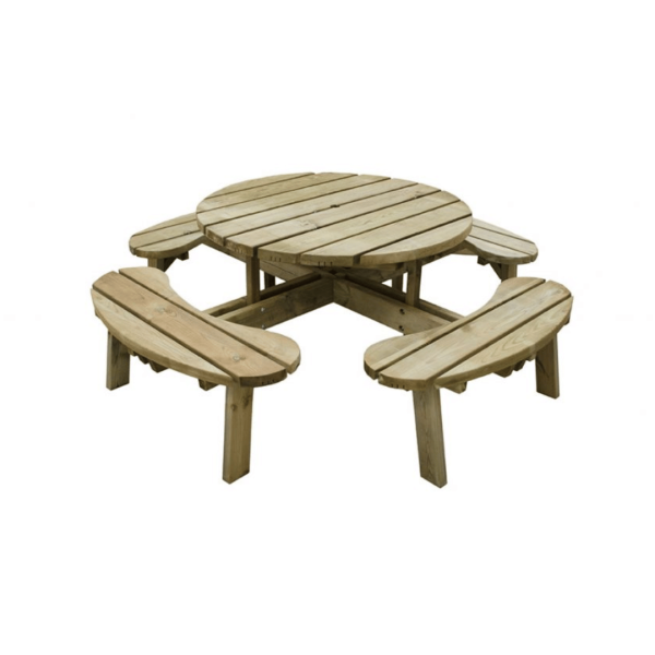 Circular Picnic Table 720mm x 2060mm x 2060mm