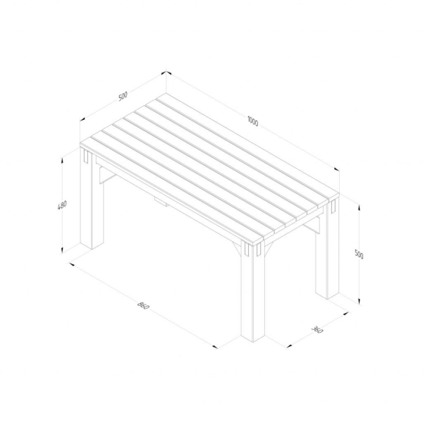 Modular Garden Seating V2 1800mm x 2060mm x 530mm