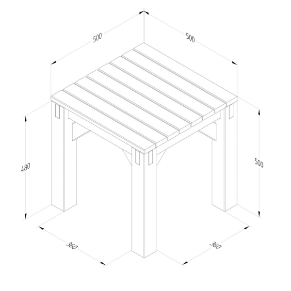 Modular Garden Seating V4 1800mm x 3060mm x 2030mm