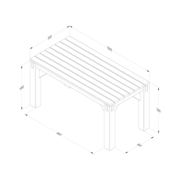 Modular Garden Seating V5 1800mm x 3560mm x 2060mm