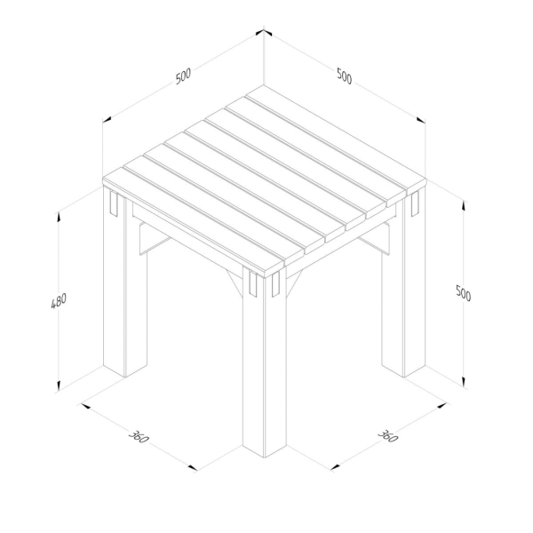 Modular Garden Seating V5 1800mm x 3560mm x 2060mm