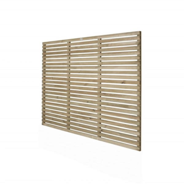 Pressure Treated Contemporary Slatter Fence Panel 1500mm x 1800mm