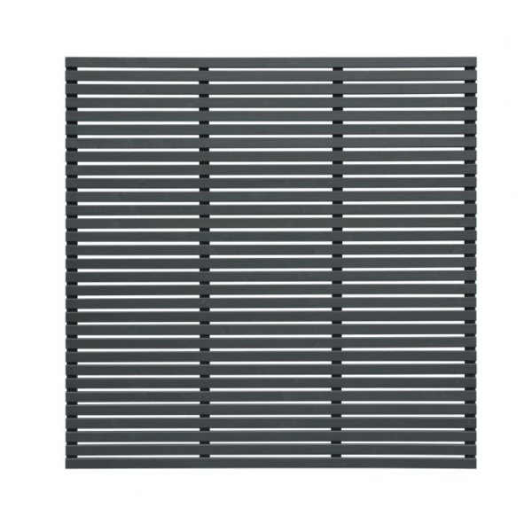 Contemporary Slatted Fence Panel Anthracite Grey 1800mm x 1800mm