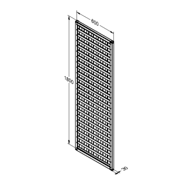 Premium Framed Trellis 1800mm x 600mm