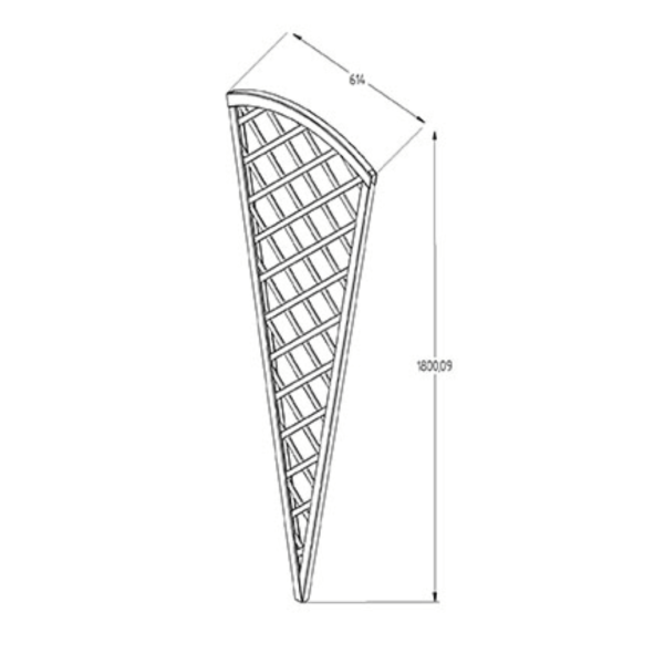 Hidcote Fan Lattice 1800mm x 610mm