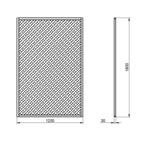 Rosemore Lattice 1800mm x 1200mm