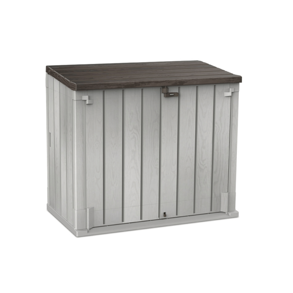 Extra Large Plastic Grey Garden Storage Unit 1200 Litre 1250mm x 1440mm x 830mm