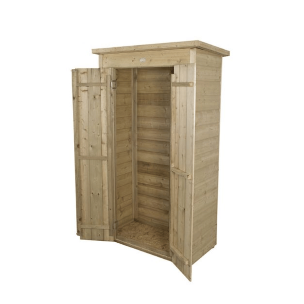 Shiplap Pressure Treated Tall Pent Garden Store 1780mm x 1080mm x 560mm