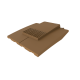 Plain Brown Roof Tile Vent