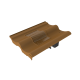 Double Brown Pantile Roof Tile Vent