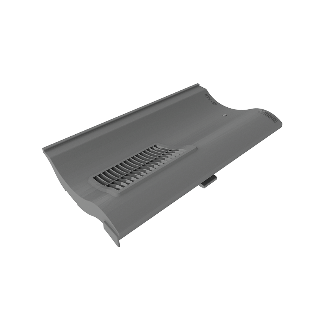 Single Grey Pantile Roof Vent Tile