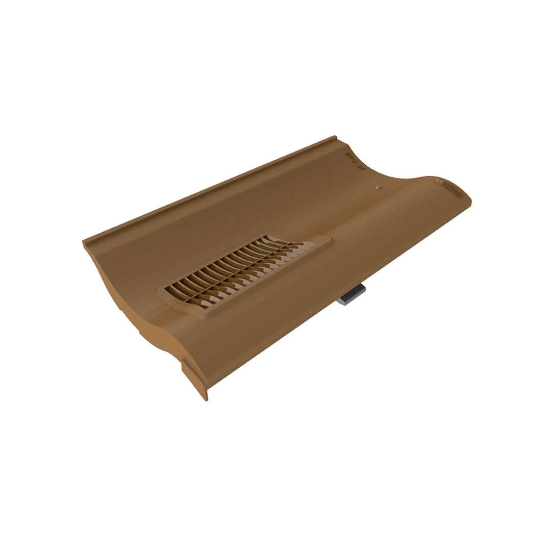 Single Brown Pantile Vent Roof Tile