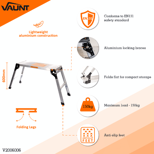 Vaunt Aluminium Work Platform 825mm x 300mm