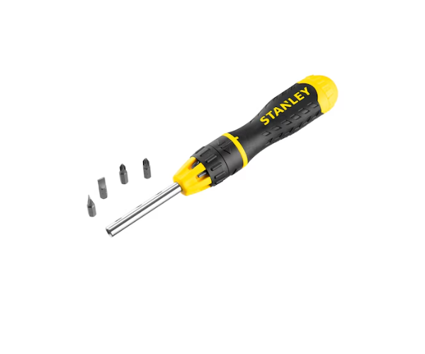 STANLEY Multi-Bit Ratcheting Screwdriver With Bit Set