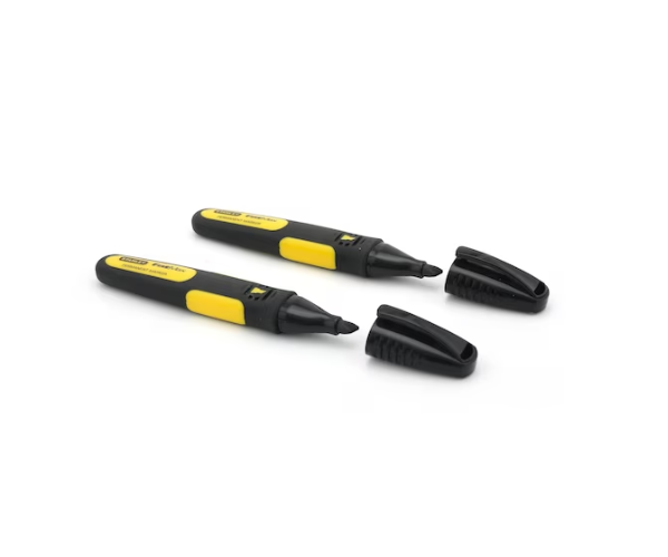 Stanley FM Black Chisel Tip Marker Cards (2PC)